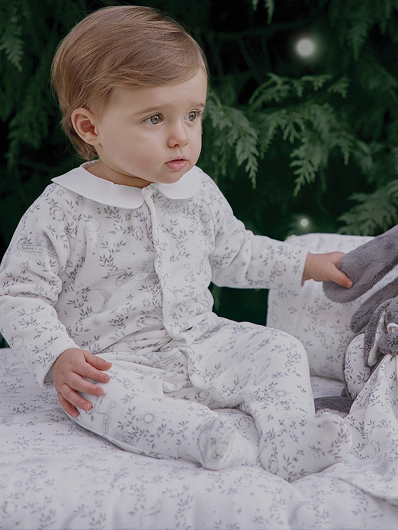 Image of baby in Tartine et Chocolat outfit