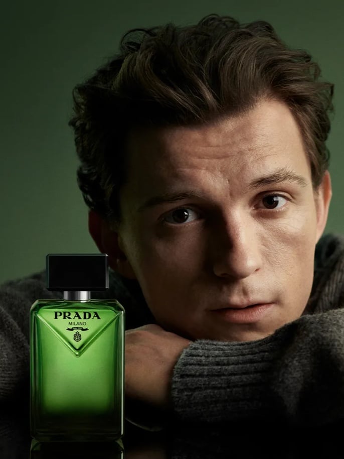 Image of Tom Holland with Prada