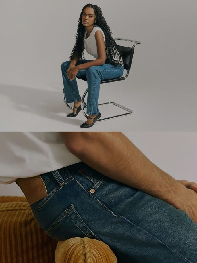 Image of model in jeans 