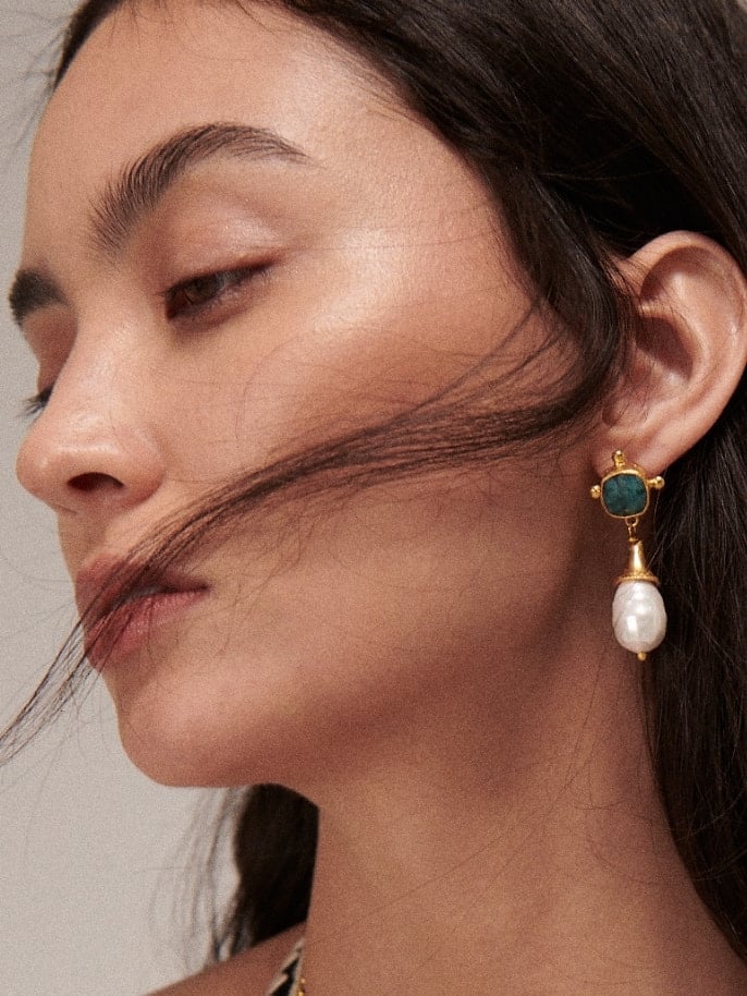 Image of a model with earring