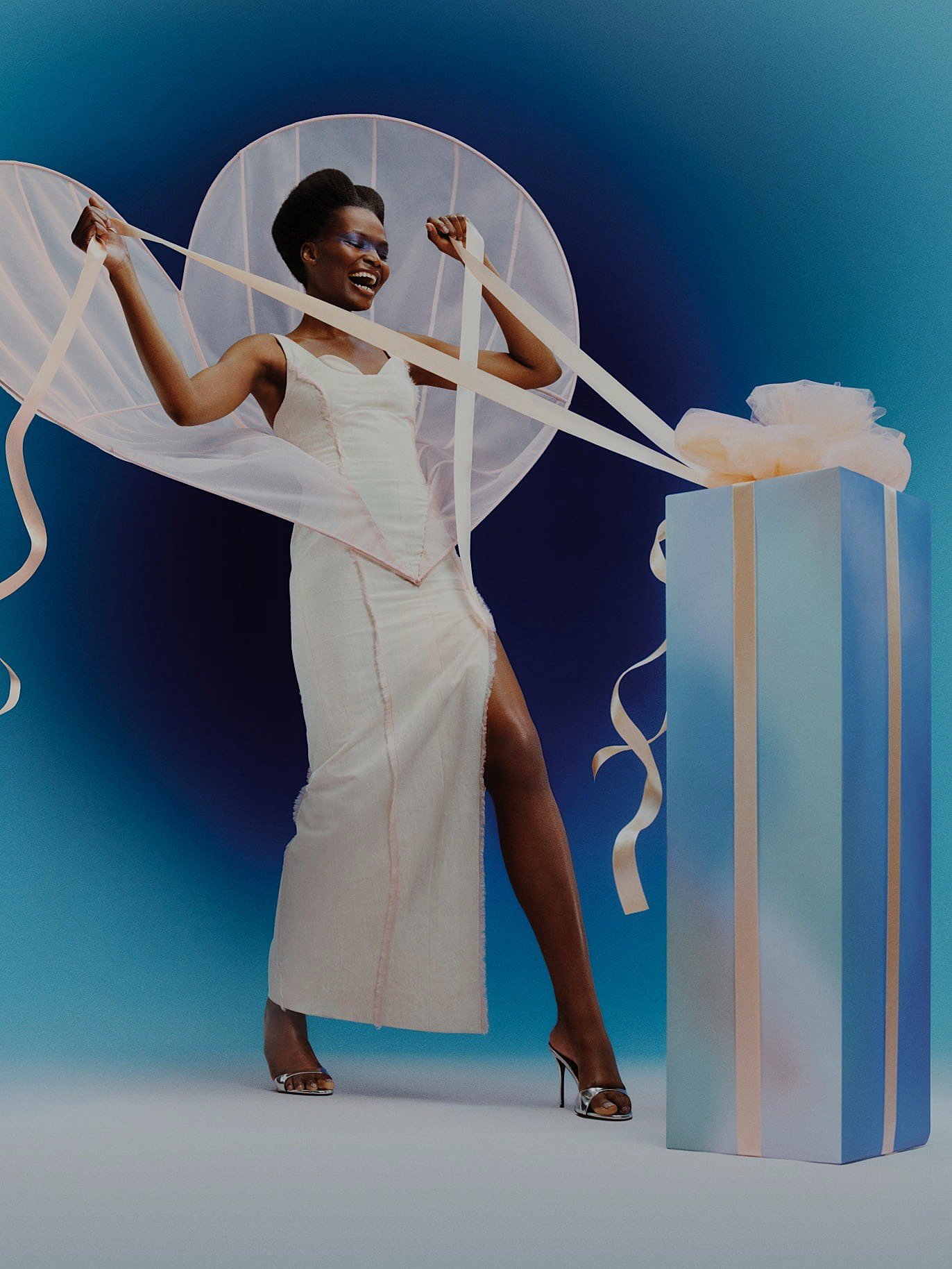 Image of women opening gift