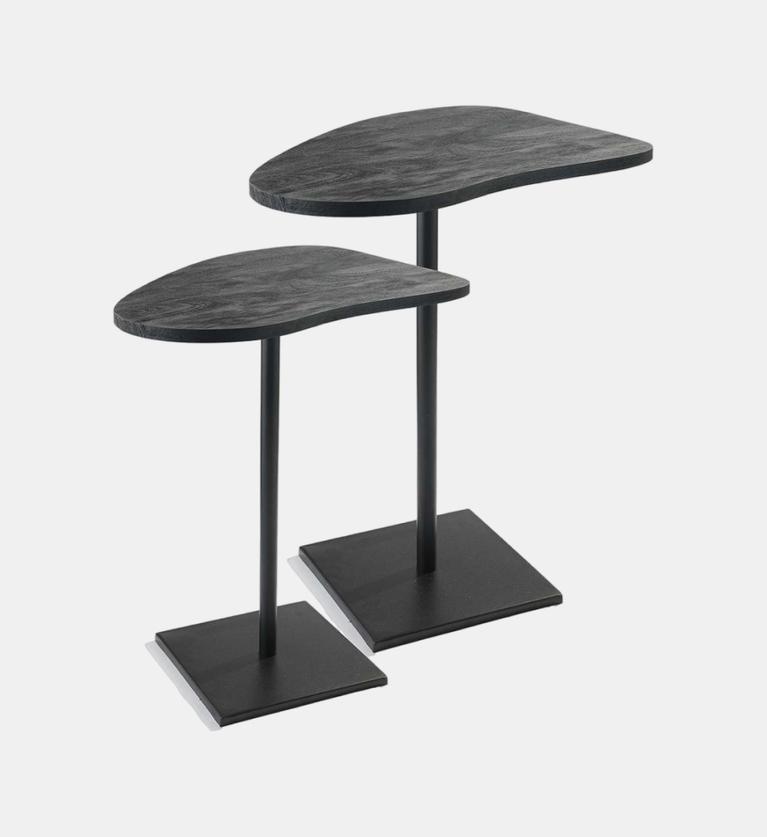 Grey metal side table discount