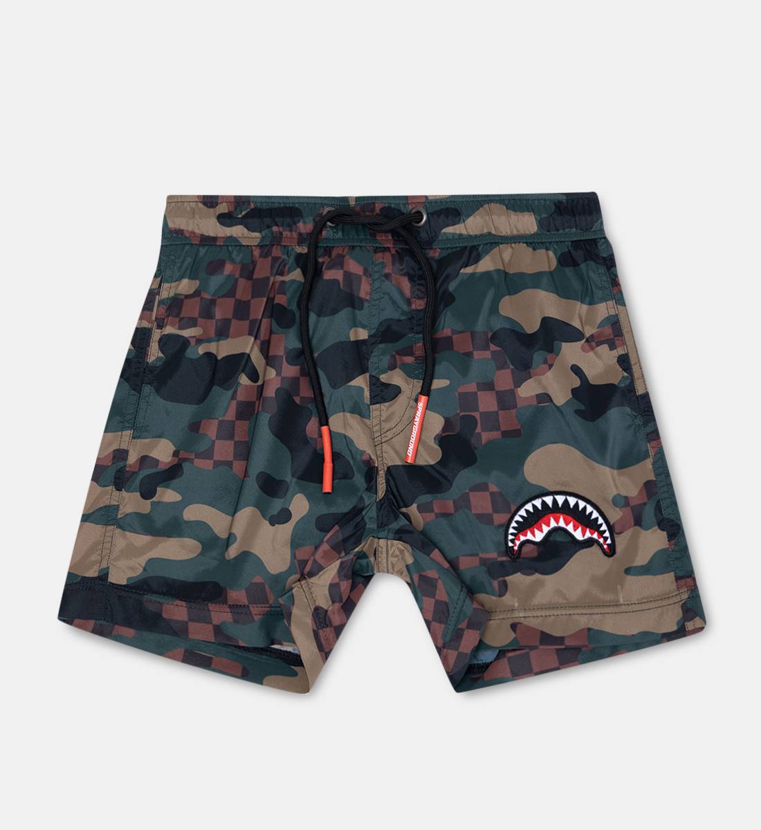 Sprayground, Camo Checkered Swim Trunks Kids Galeries