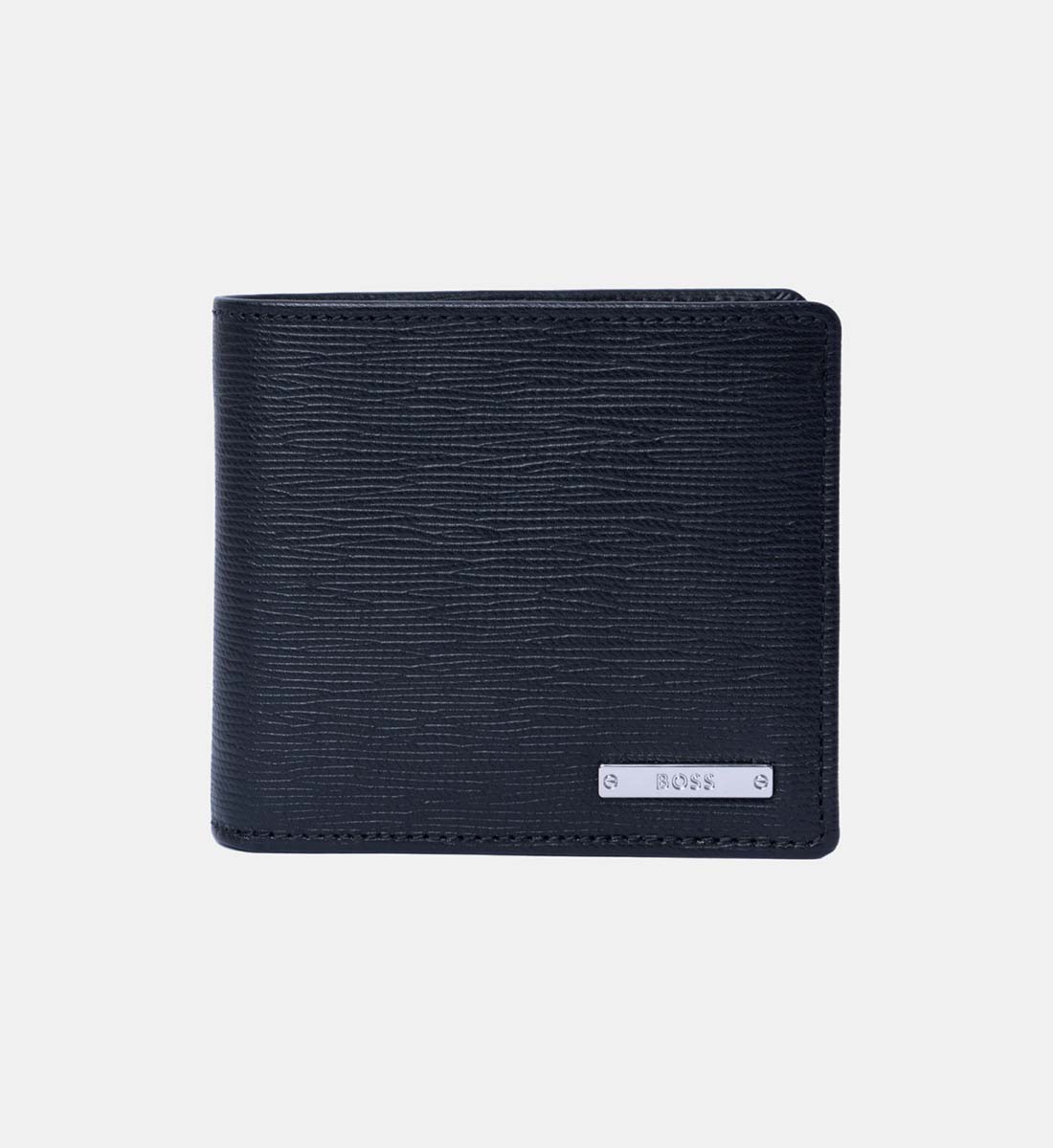 Boss Silver Tone Branding Leather Wallet Pouches Galeries